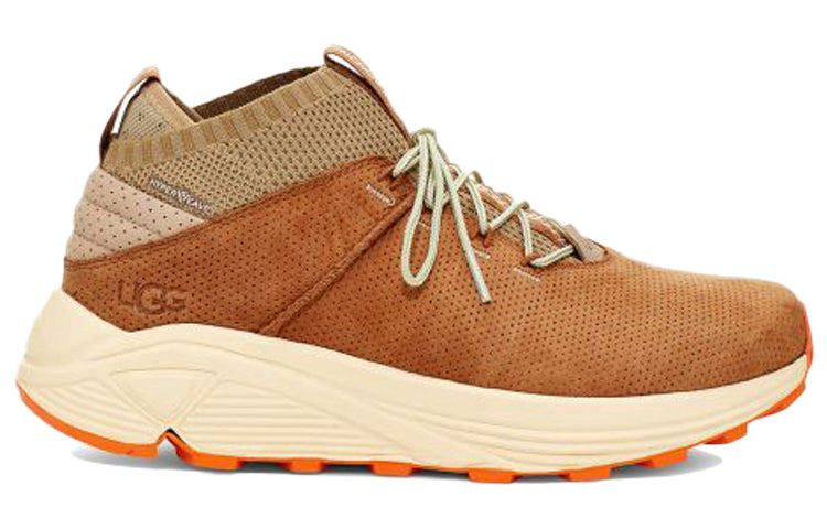 UGG Miwo Cowhide Breathable Mesh Sports Shoe Brown 1108039-OAK