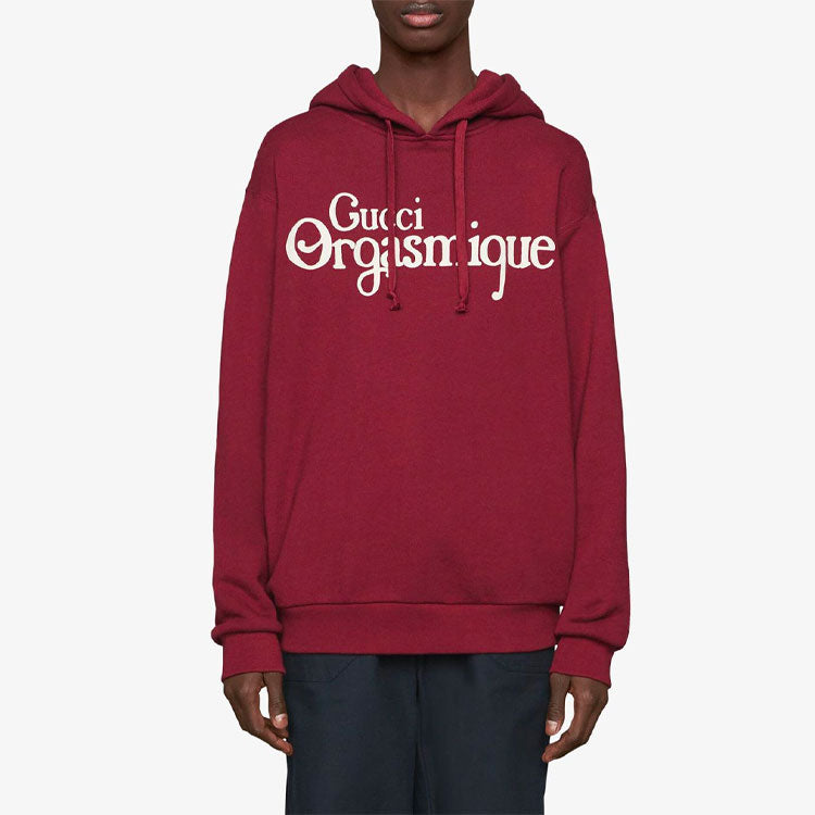 Men's Gucci Alphabet Printing Wine Red 623244-XJCK0-6960