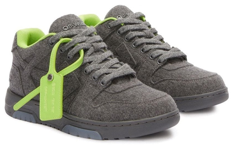 Off-White Out Of Office Low-Top Sneaker 'Grey Green' OMIA189F22FAB0010707