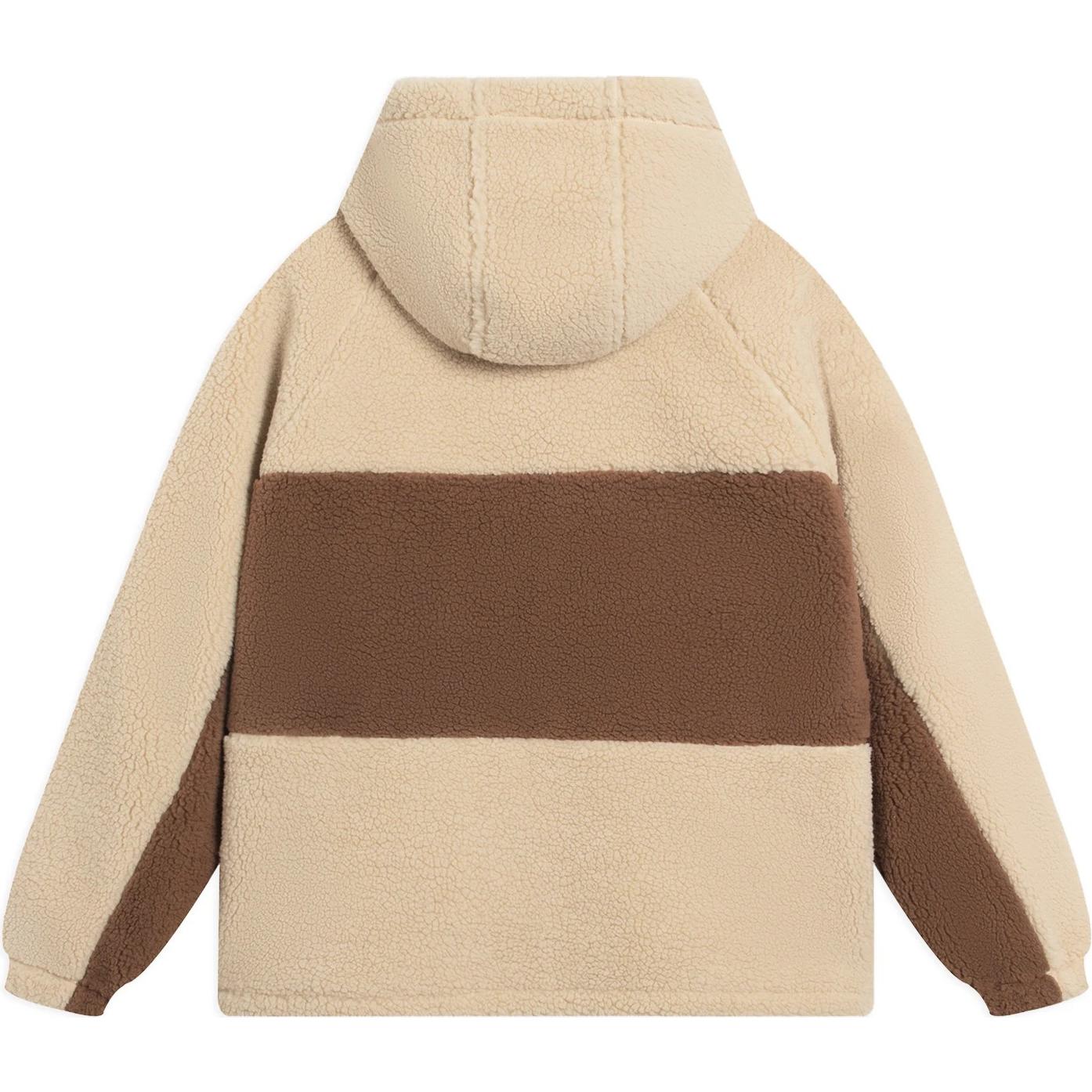 Li-Ning BadFive Logo Fleece Full Zip Jacket 'Creamy Brown' AFDSA69-1