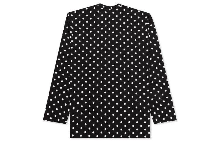 (WMNS) COMME des GARCONS PLAY Polka Dots Long Sleeves Tee 'Black White' AZ-T165-051-1
