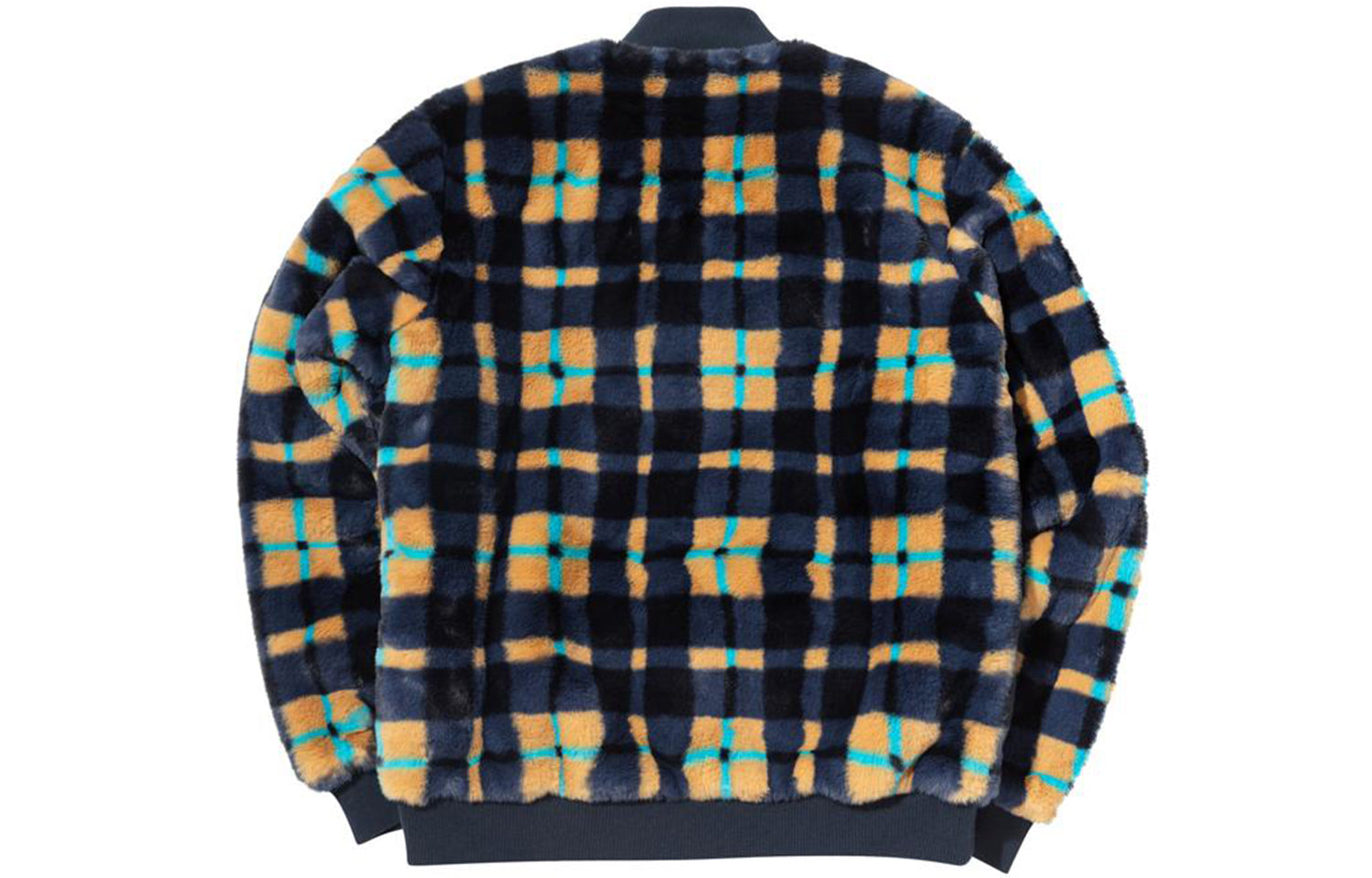 Nike SB Skateboard Dunk High x Concepts Fleece Grid Jacket Men Multi-Color Yellow CK7289-475