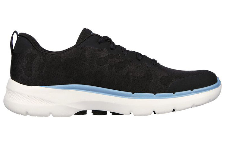 (WMNS) Skechers Go Walk 6 'Black Blue White' 124560-BKBL