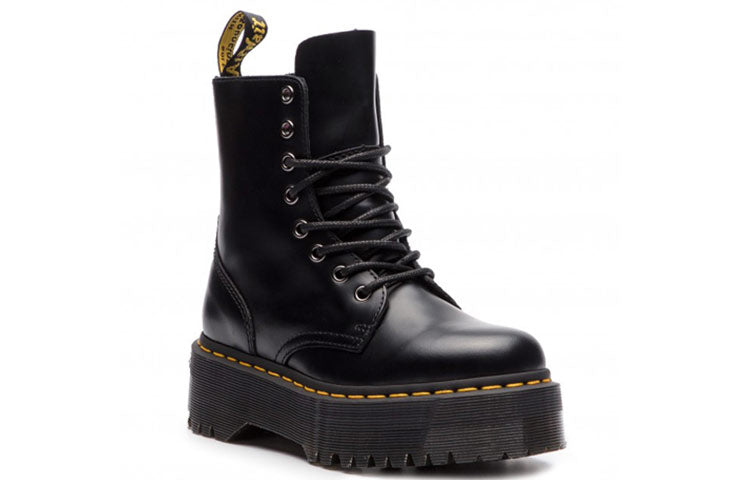 (WMNS) Dr. Martens Jadon Smooth Leather Platform Boot 'Black' 15265001