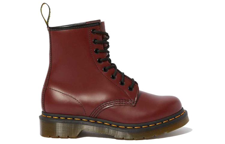 (WMNS) Dr. Martens 1460 Smooth Leather Lace Up Boots Dark Red 11821600