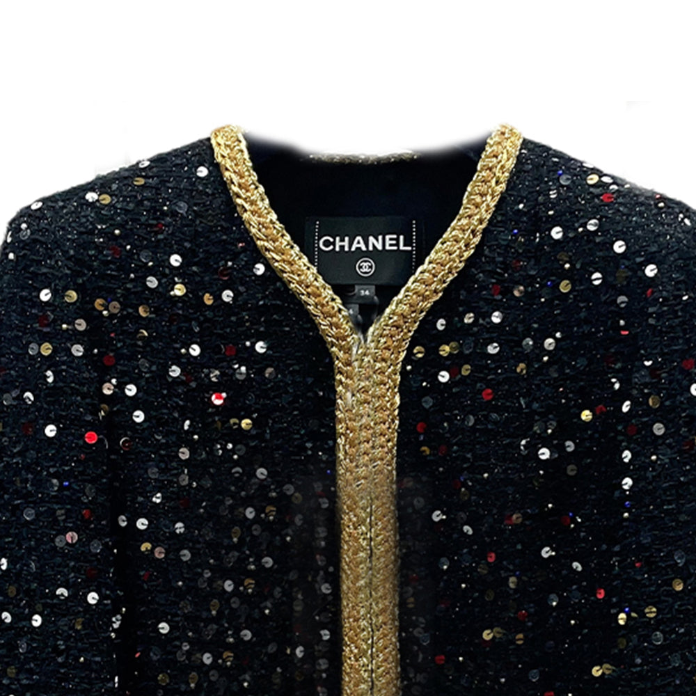 CHANEL Jackets Coats Women's Black