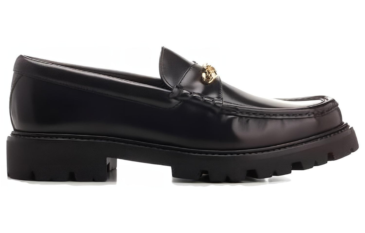 CELINE Chunky Triomphe Loafer Black Gold Chain