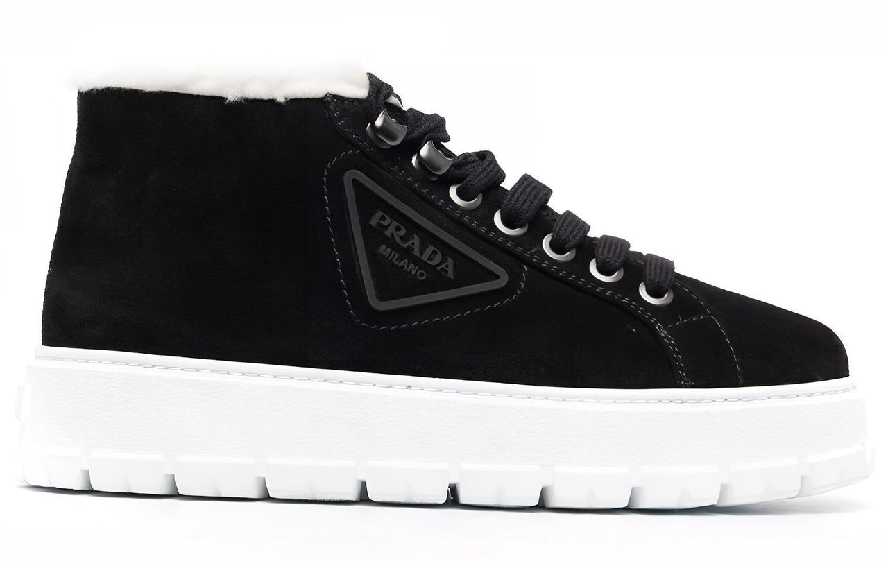 PRADA Ankle Boots Women's Carbon Black