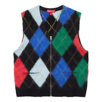 Supreme Brushed Argyle Zip Up Vest 'Multi-Color' SUP-SS24-041