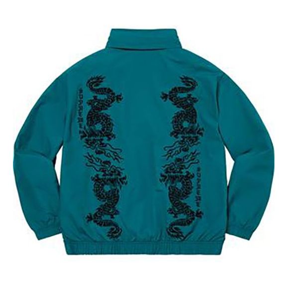 Supreme Dragon Track Jacket 'Teal Black' SUP-SS21-760