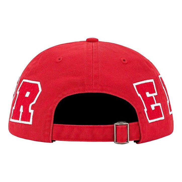 Supreme Spellout 6-Panel 'Red White' SUP-SS21-554