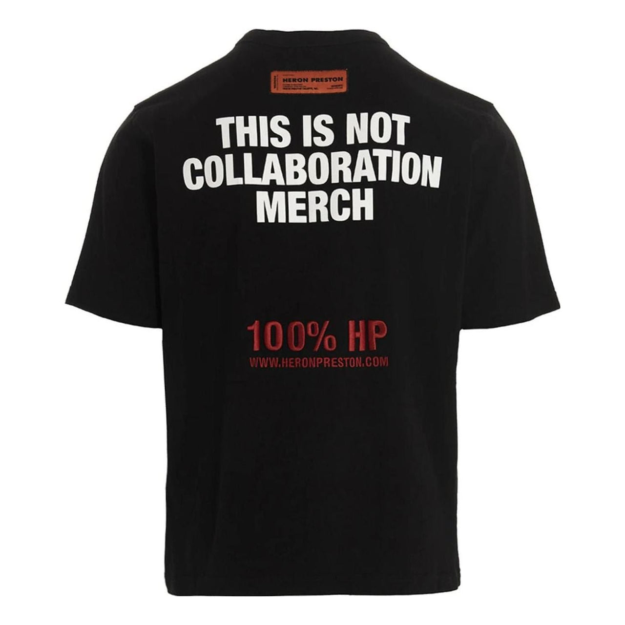 HERON PRESTON SS23 This Is Not T-Shirt 'Black' HMAA032S23JER0091001