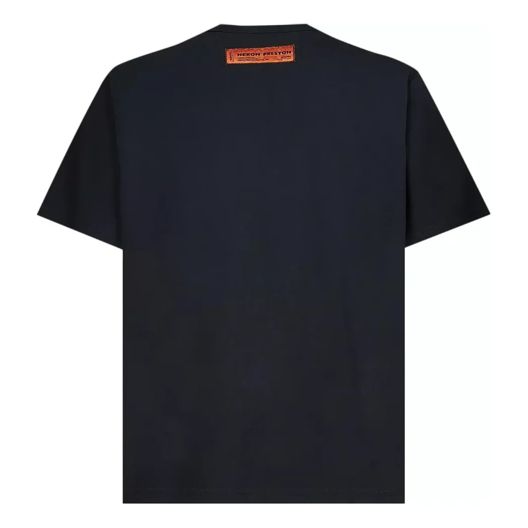 HERON PRESTON FW22 Logo Heron T-shirt 'Black' HMAA032C99JER0031010