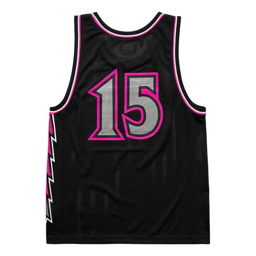 Supreme Bolt Basketball Jersey 'Black Grey Pink' SUP-SS18-428