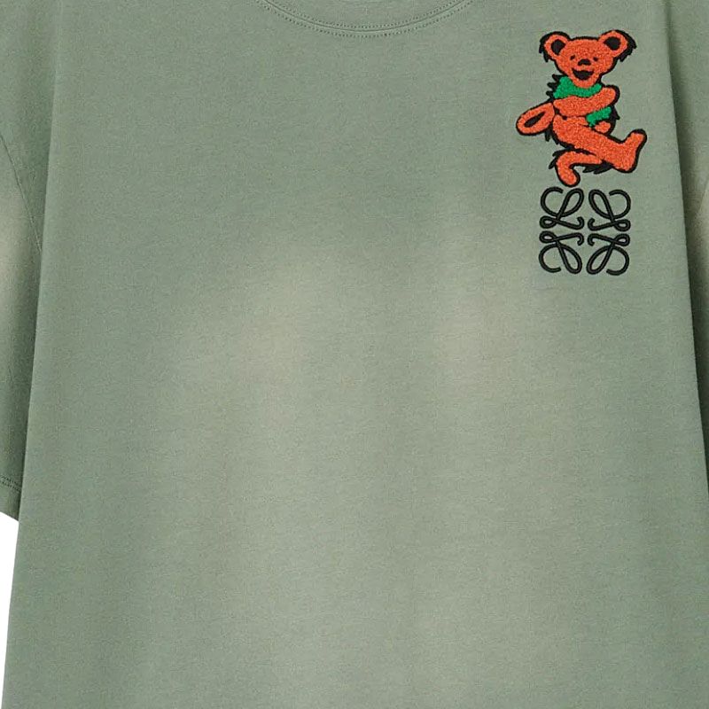 LOEWE x Grateful Dead Paula's Ibiza Drop Shoulder Sleeve T Shirt Women's Green