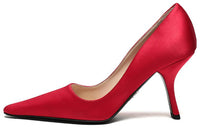 PRADA Satin Pumps 'Fiery Red' Women's