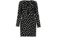 SAINT LAURENT Plunging Knot Mini Dress