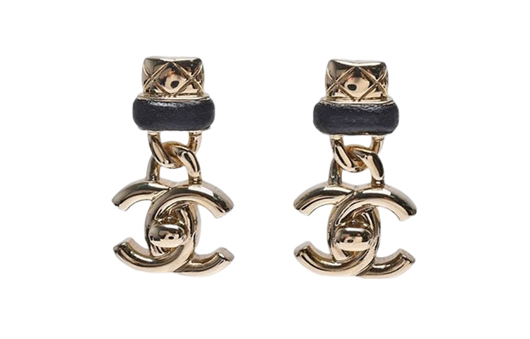 CHANEL Earrings Women's Gold