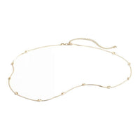 CHANEL [24B New Arrival]Solid Color Chain Design Metal Waist Chains Women's Gold