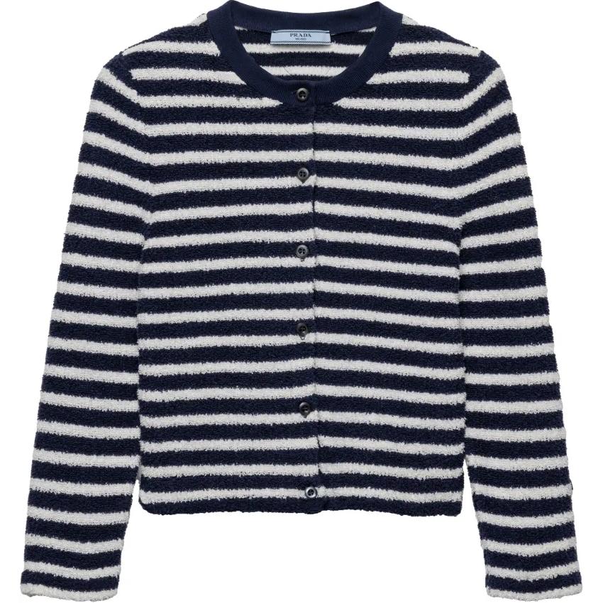 PRADA Bouclé Cardigan