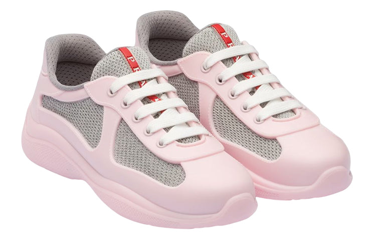 PRADA America's Cup Cushioning Low-Top Sports Casual Shoes Women's Pink