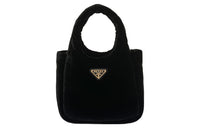 PRADA Fabric Shoulder Bag Crossbody Bag Handbag Mini Women's Black