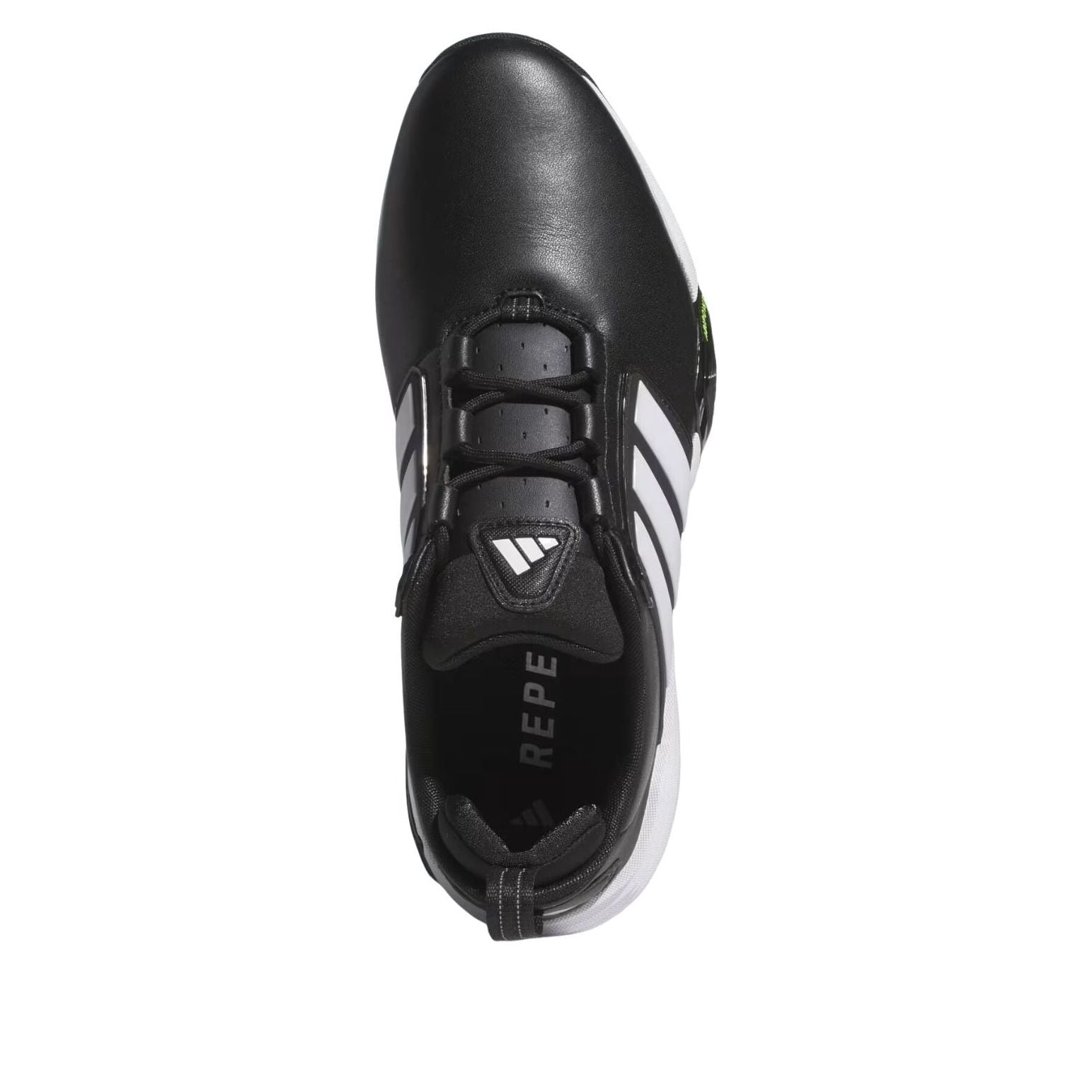 adidas Adipower 26 Wide Spikeless 'Core Black Cloud White Lucid Lemon' JQ6817