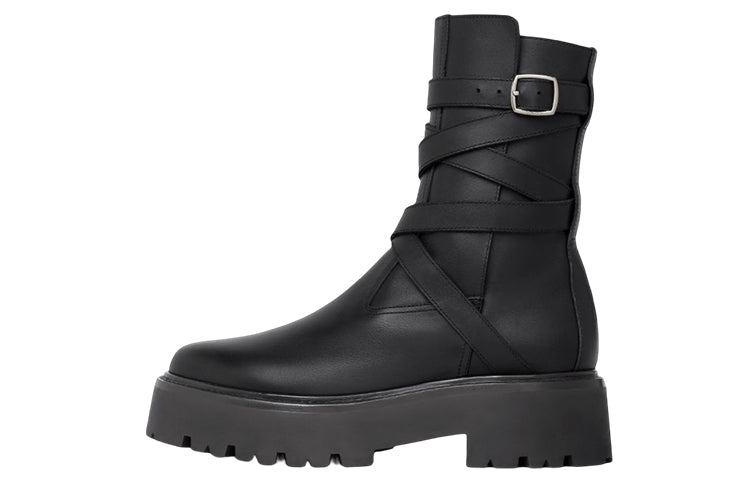CELINE Ankle Boots 4.5cm Women's Black