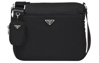 PRADA Nylon Shoulder Bag Crossbody Bag Women's Black