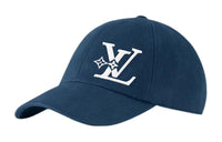 LOUIS VUITTON Cotton Baseball Caps Men's Marine Blue