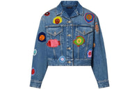 LOUIS VUITTON x Yayoi Kusama Louis Vuitton X Yayoi Kusama Cropped Coat Women's Blue