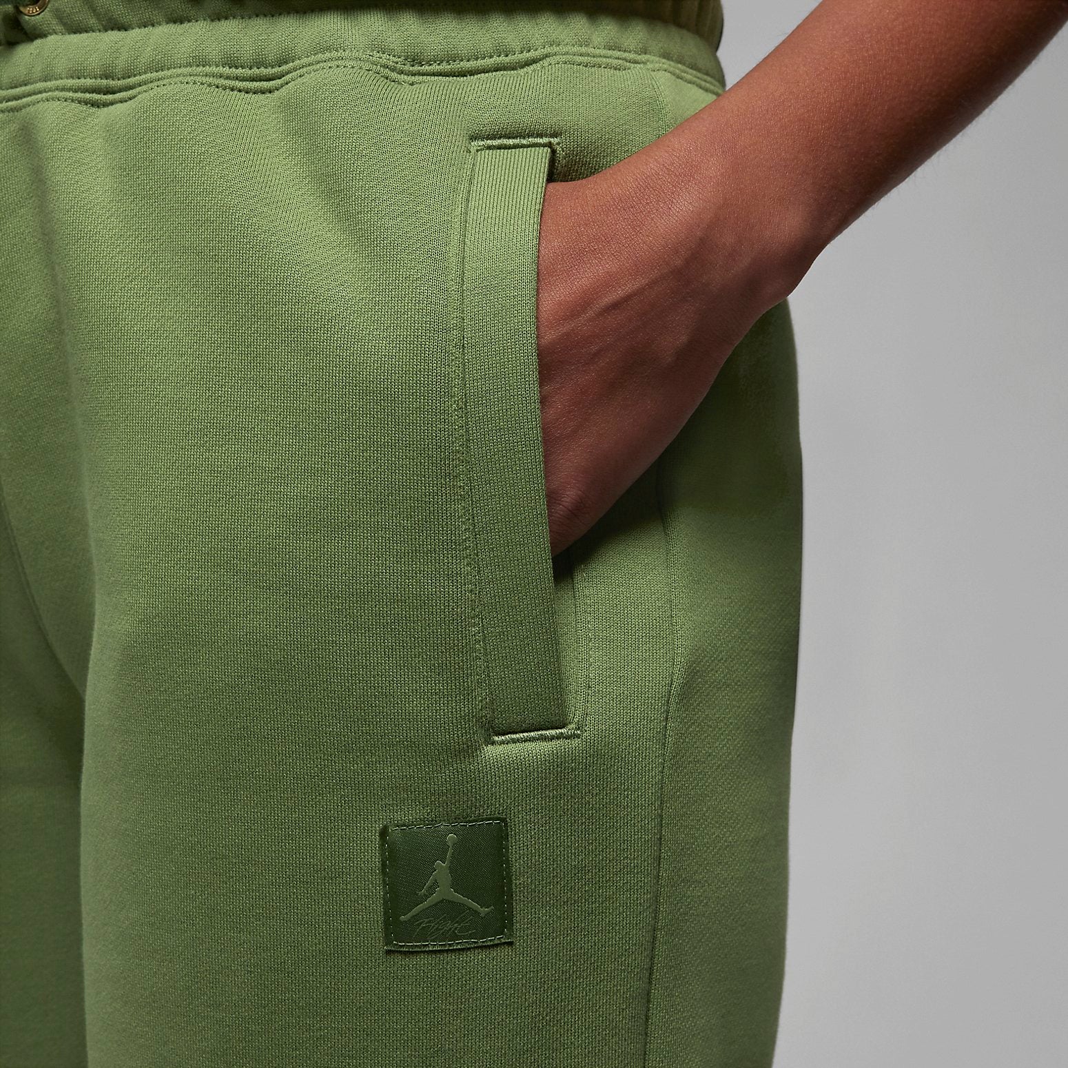 (WMNS) Air Jordan Flight Fleece Trousers 'Green' FB5114-340