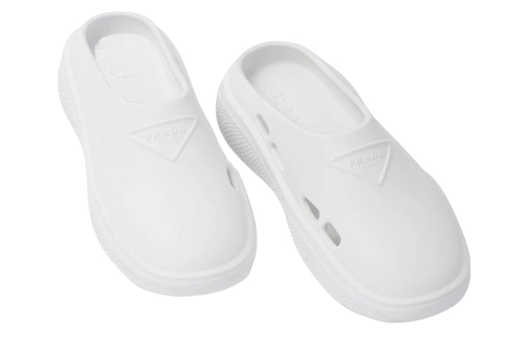 (WMNS) PRADA Foam Rubber Mules 'White' 1S811M_3LKD_F0009_F_025