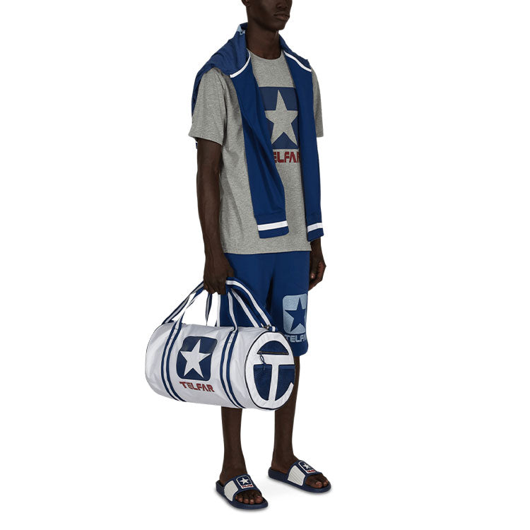 Converse x TELFAR Crossover Basketball Sports Printing Round Neck Short Sleeve Couple Style Gray 10022844-A02