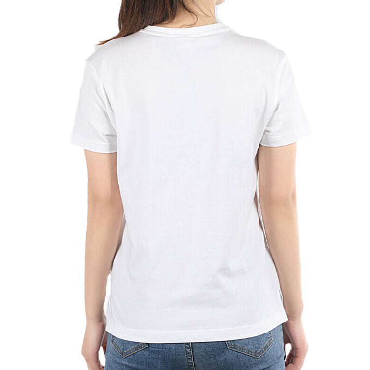 (WMNS) PUMA Classics Logo Tee Living Series Short Sleeve White Gold Color 579406-52