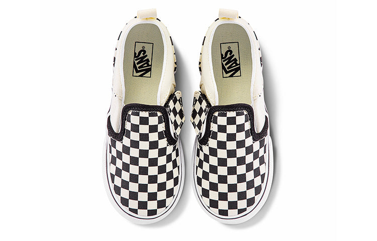 (TD) Vans Slip-on Checkers 'Black Natural' VN000XE9IPD