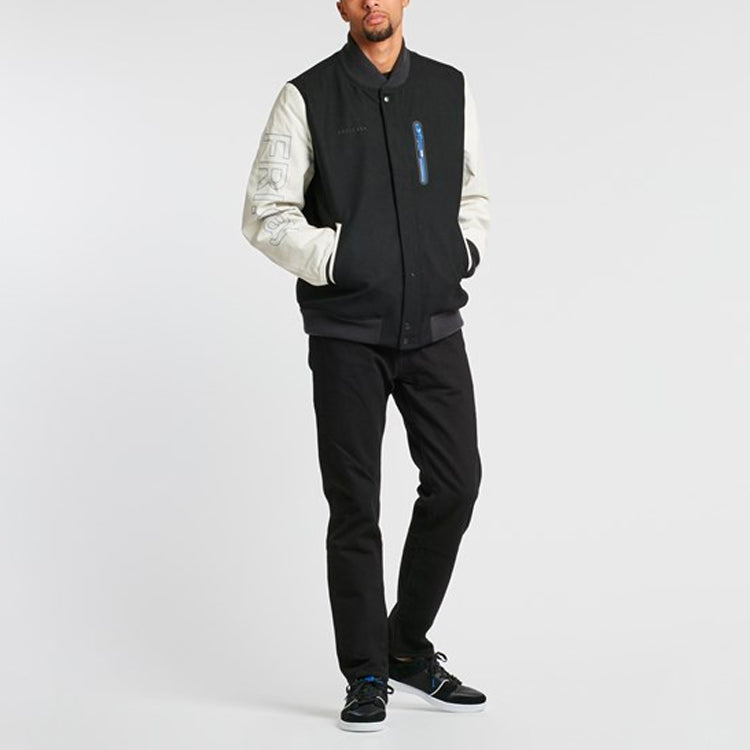 Nike x Soulland Destroyer Jacket Crossover Casual Sports Alphabet Pattern Zipper Black AA8722-011