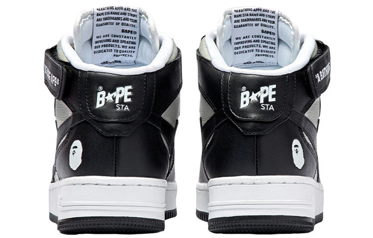 A BATHING APE Bape Sta Mid 'Black Grey' 1I20-291-010-BLACK