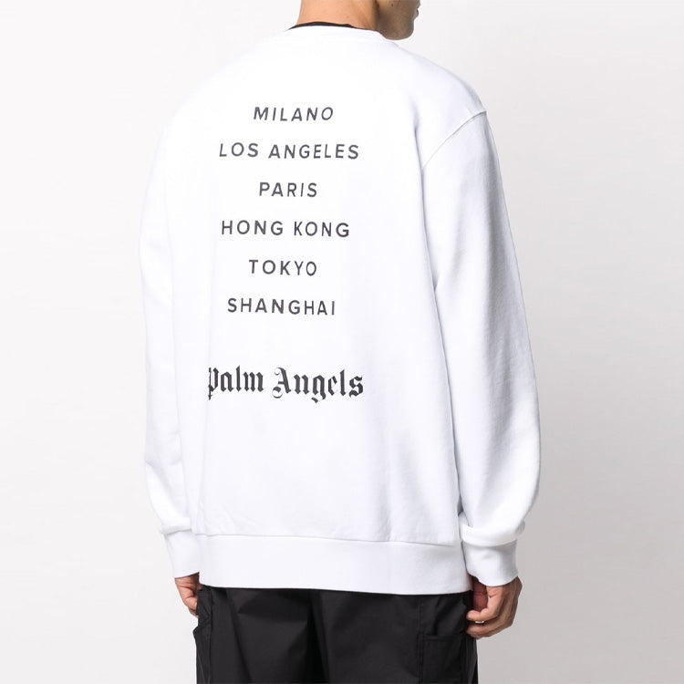 Men's PALM ANGELS Purple Alphabet Logo Printing White PMBA001S206360580195
