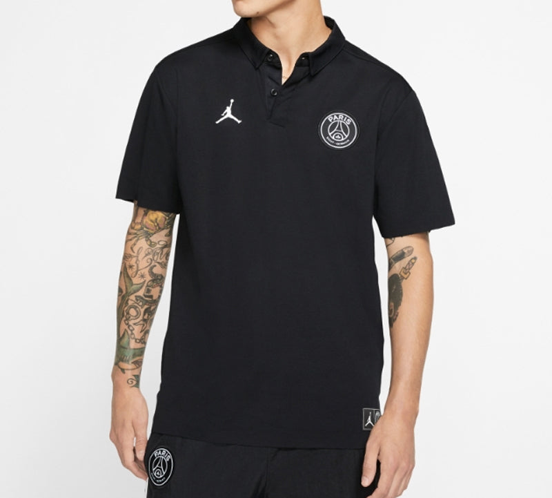 Air Jordan Paris Saint-Germain Logo Short Sleeve polo BQ8353-010
