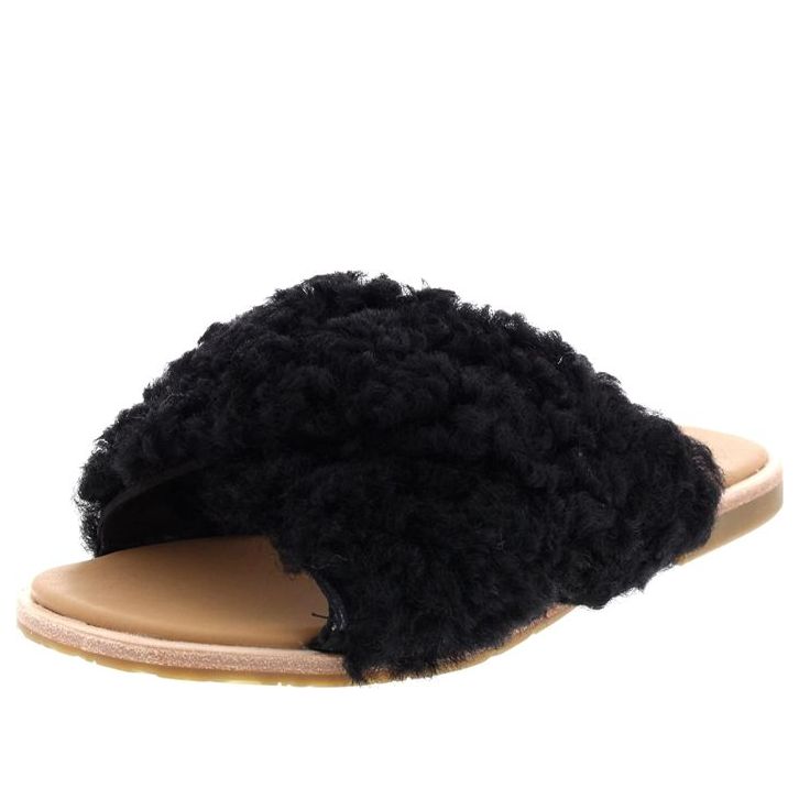 (WMNS) UGG Joni Slide 'Black Tan' 1019967-BLK