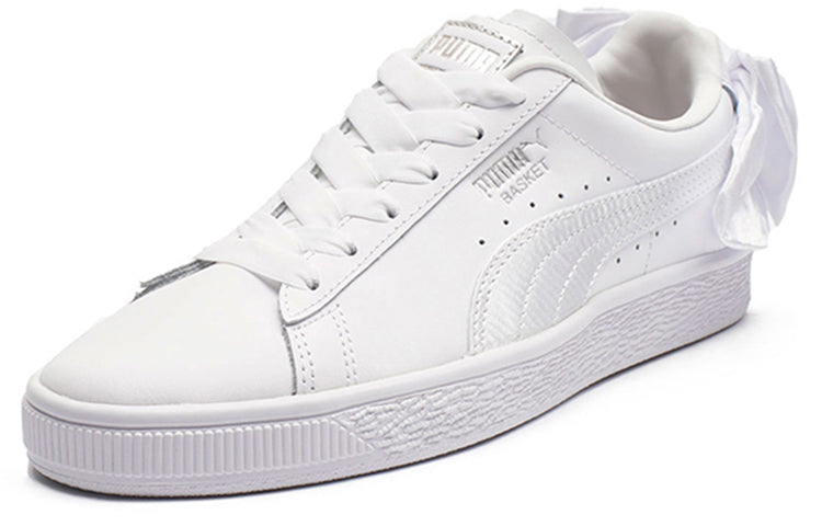 (GS) PUMA Basket Bow 'White' 367321-01