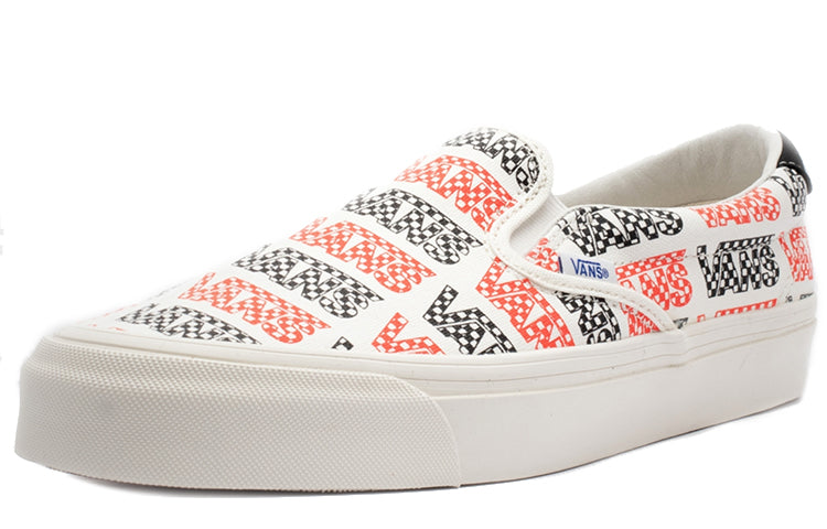 Vans OG Slip-On 59 LX LOGO 'White Black Red' VN0A4BVDVZC1