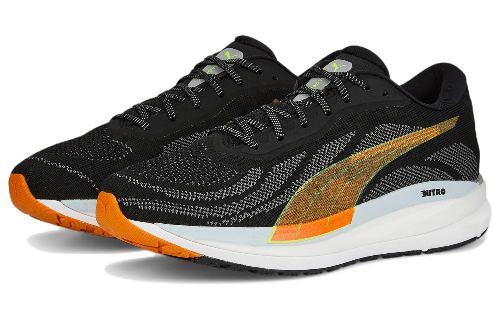 PUMA Magnify Nitro Knit 'Black Orange Brick' 376907-04