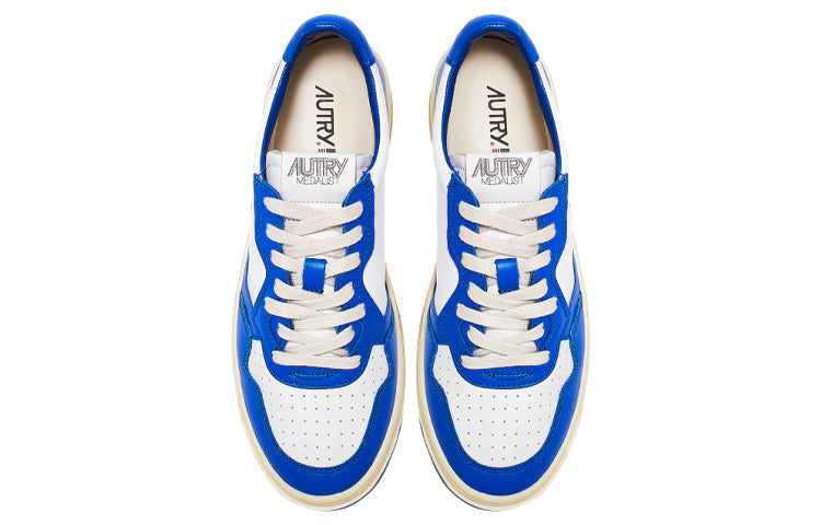 Autry Medalist Leather Low 'Azure White' AULM-WB15