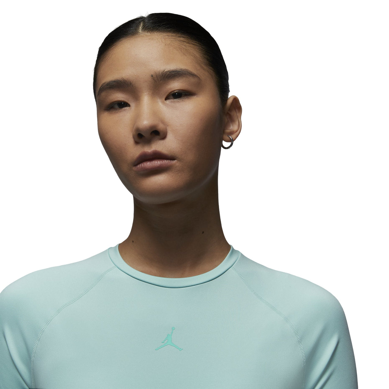 (WMNS) Air Jordan Sport Bodycon Performance T-shirt Asia Sizing 'Turquoise' FV6928-368