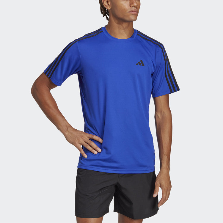 adidas Train Essentials 3-Stripes Training Tee 'Lucid Blue' IB8153