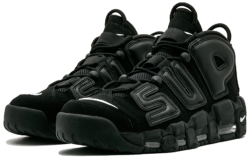 Nike x Supreme Air More Uptempo 'Black' 902290-001