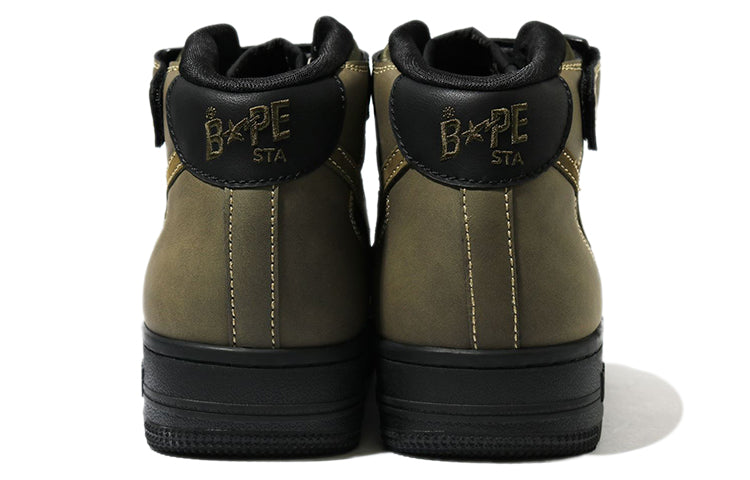 A Bathing Ape Bape Sta Mid Velcro 'Green' 1H30-191-006-GREN