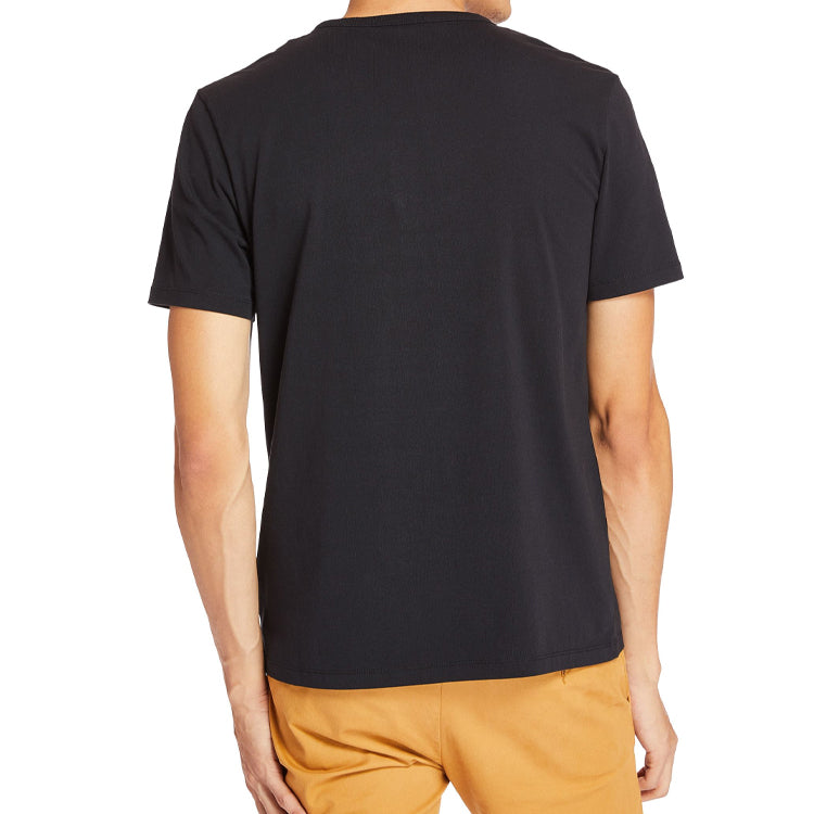 Men's Timberland Printing Round Neck Short Sleeve Black A234Y001